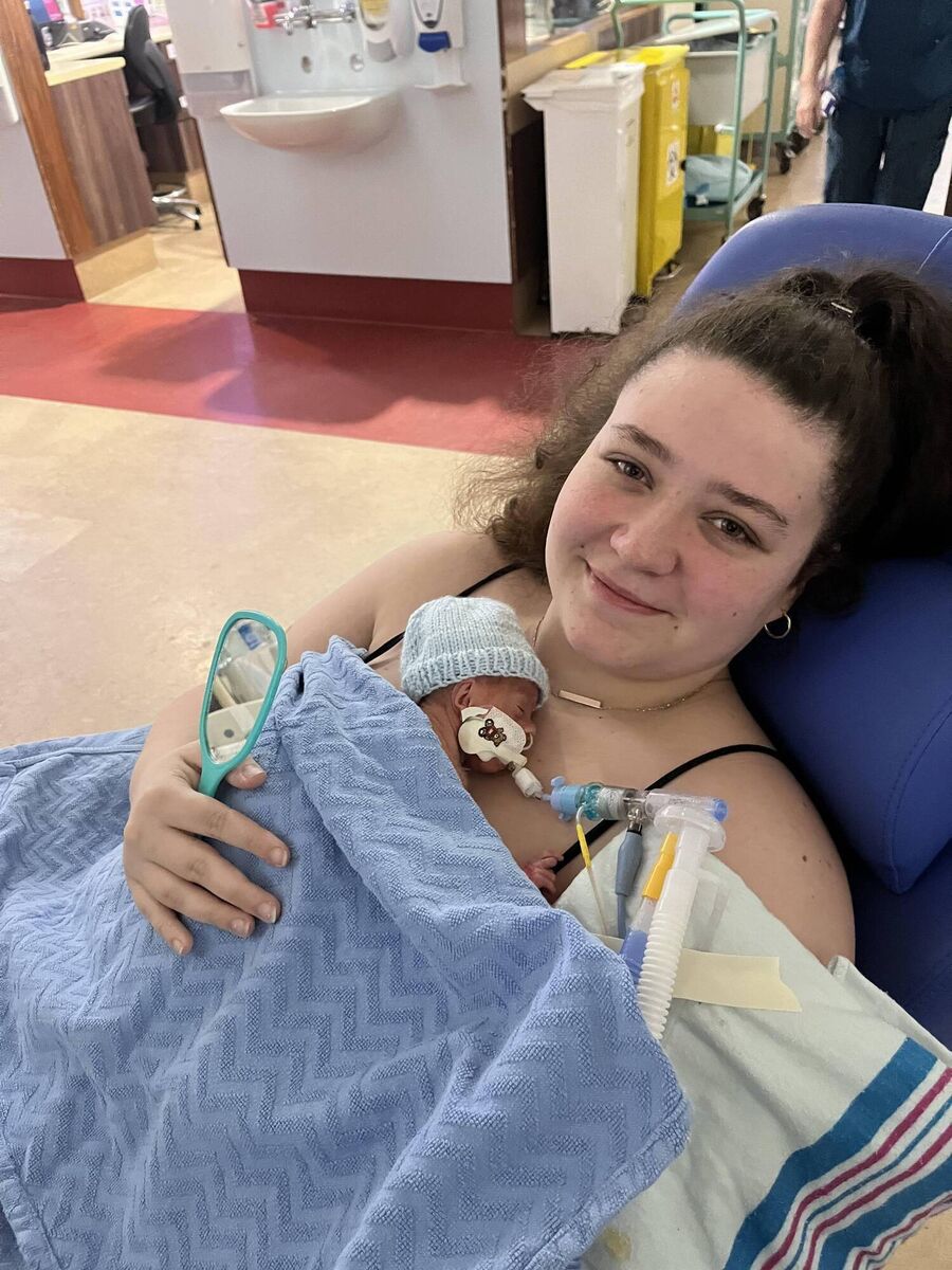 Courtney with baby Alfie 