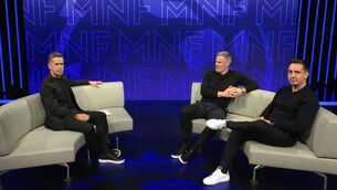 <p>Dave Jones with Jamie Carragher and Gary Neville on the final MNF of the season. </p>