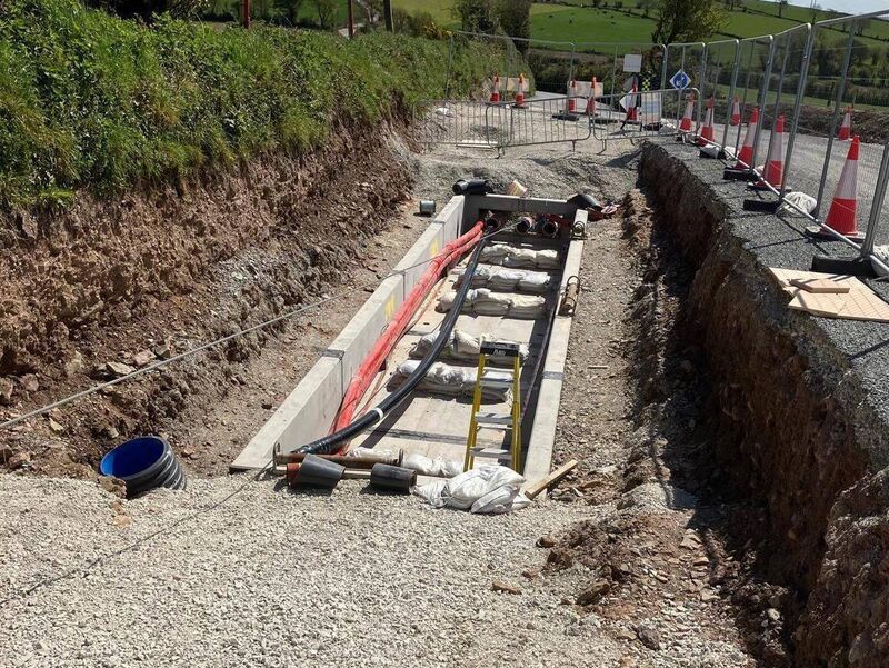 Work has now commenced on the installation of the high voltage alternating current (HVAC) cable on the land side of the Celtic Interconnector project in east Cork.