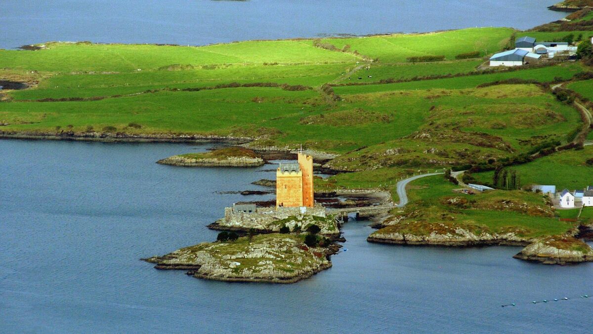 Jeremy Irons' castle on Roaringwater Bay, County Cork. Picture: Denis Scannell 