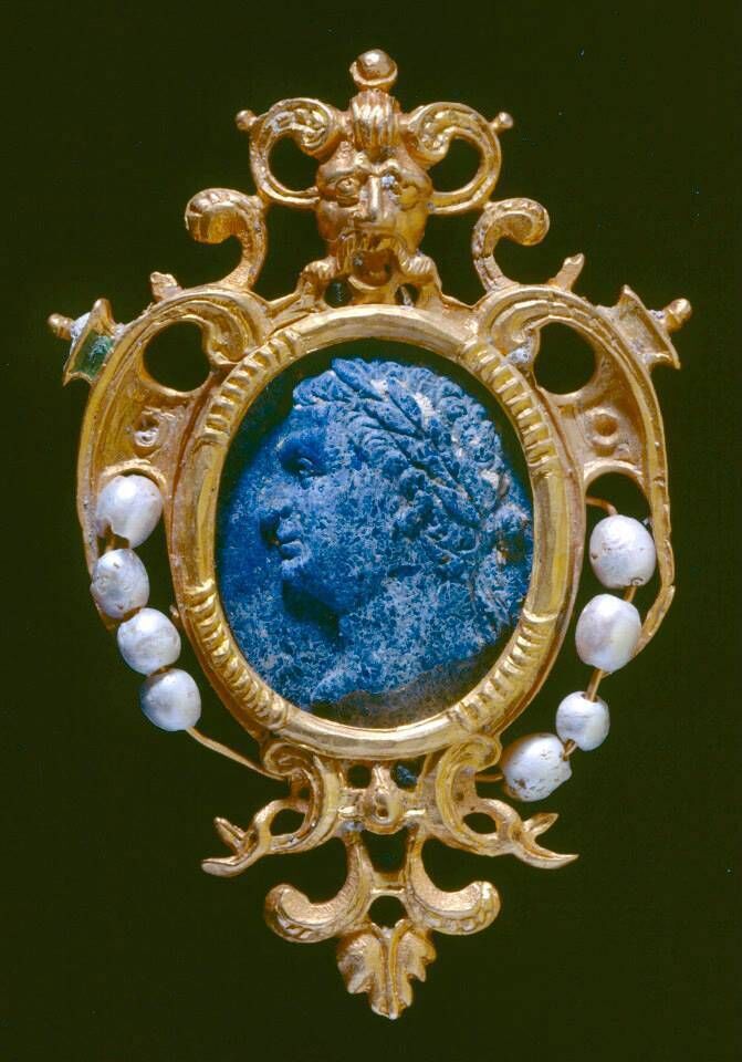 Girona cameo: Belgian nautical archaeologist, Robert Sténuit, found the first evidence of the shipwreck in the 1960s. The officers of the Armada were all from the wealthiest families in Spain and they were carrying some of their wealth with them. On board ship they dressed in silk and velvet, with fine leather shoes. They wore gold chains, gold buttons and gold rings, as if they were attending Court. One such chain originally had 12 lapis lazuli cameos, set in gold mounts and decorated with pearls and green enamel but only 11 were found in the original 1968 excavation. The 12th and final cameo was found in 1998 by an authorised diver, Frank Madden. The cameo can be seen on display in Ulster Museum's Armada Gallery. Picture: Ulster Museum Girona cameo: Belgian nautical archaeologist, Robert Sténuit, found the first evidence of the shipwreck in the 1960s. The officers of the Armada were all from the wealthiest families in Spain and they were carrying some of their wealth with them. On board ship they dressed in silk and velvet, with fine leather shoes. They wore gold chains, gold buttons and gold rings, as if they were attending Court. One such chain originally had 12 lapis lazuli cameos, set in gold mounts and decorated with pearls and green enamel but only 11 were found in the original 1968 excavation. The 12th and final cameo was found in 1998 by an authorised diver, Frank Madden. The cameo can be seen on display in Ulster Museum's Armada Gallery. Picture: Ulster Museum