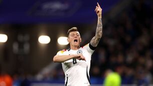 <p>BACK IN THE FOLD: Toni Kroos will start in a home tournament for Germany. Pic: Alexander Hassenstein/Getty Images)</p>