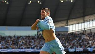 <p>THE TEMPLATE: Sergio Aguero and that Martin Tyler moment from 2012. Drink it in.</p>