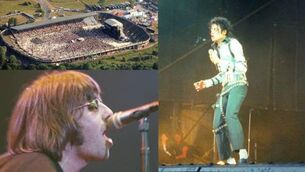 <p>Oasis and Michael Jackson are just two of the acts who've played concerts at Páirc Uí Chaoimh in Cork. Pictures: Irish Examiner Archive</p>