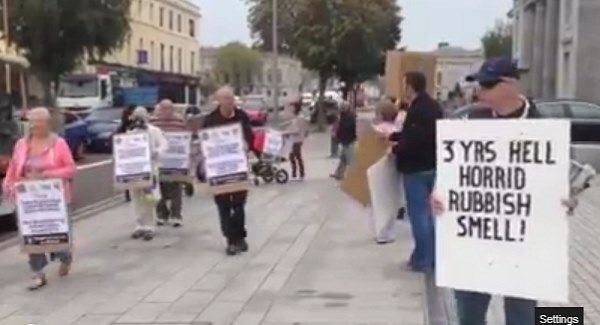 Protest at Cork waste-transfer plant over smells, rats and noise