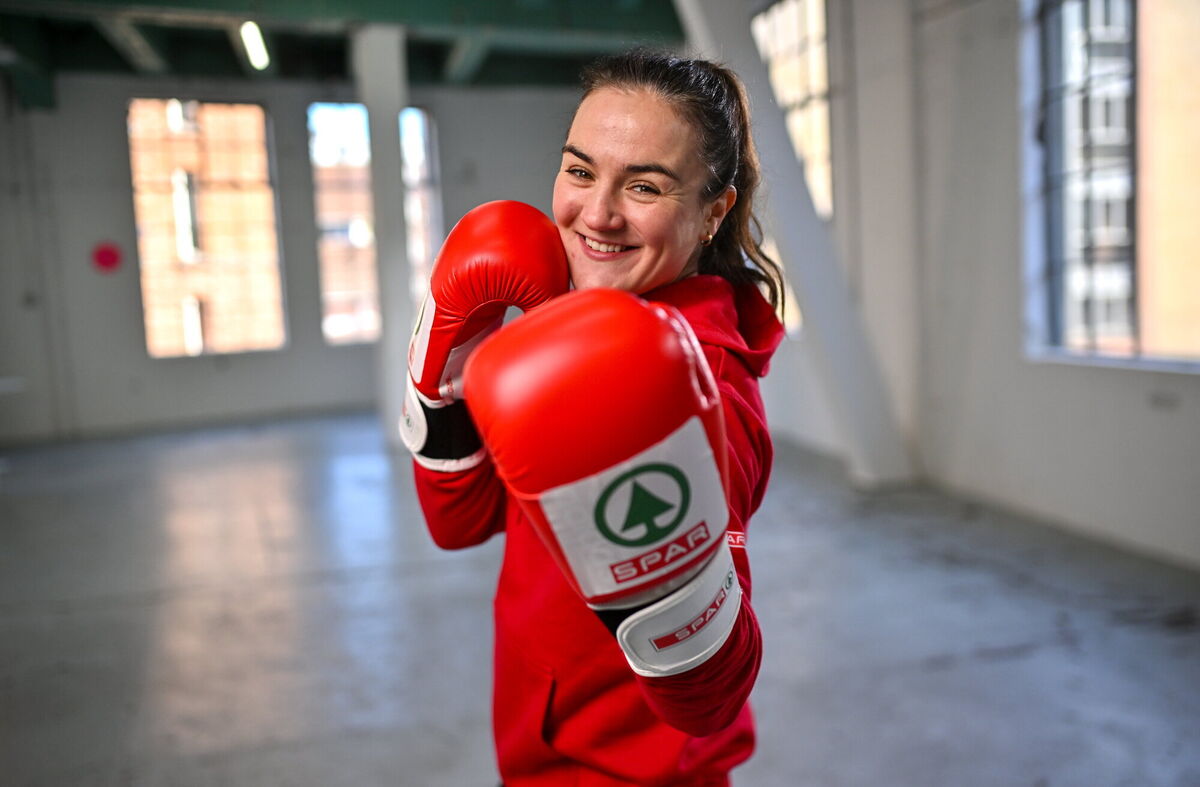 Irish boxer Kellie Harrington pictured at the launch of the SPAR Stay in the Game campaign. Photo by David Fitzgerald/Sportsfile