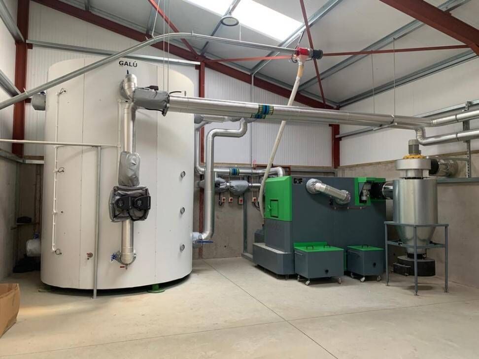 A Woodco biomass boiler. 