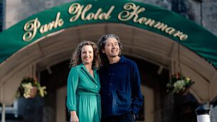 <p>Tara and Bryan Meehan, outside The Park, Kenmare. Pics: Sarah-Kate Murphy</p>