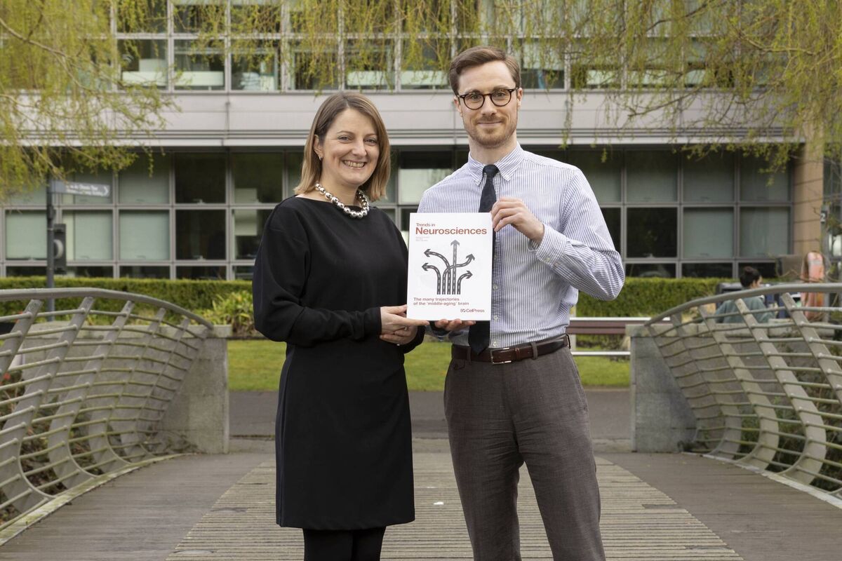 Prof Yvonne Nolan and Sebastian Dohm-Hansen from UCC's Department of Anatomy and Neuroscience. 