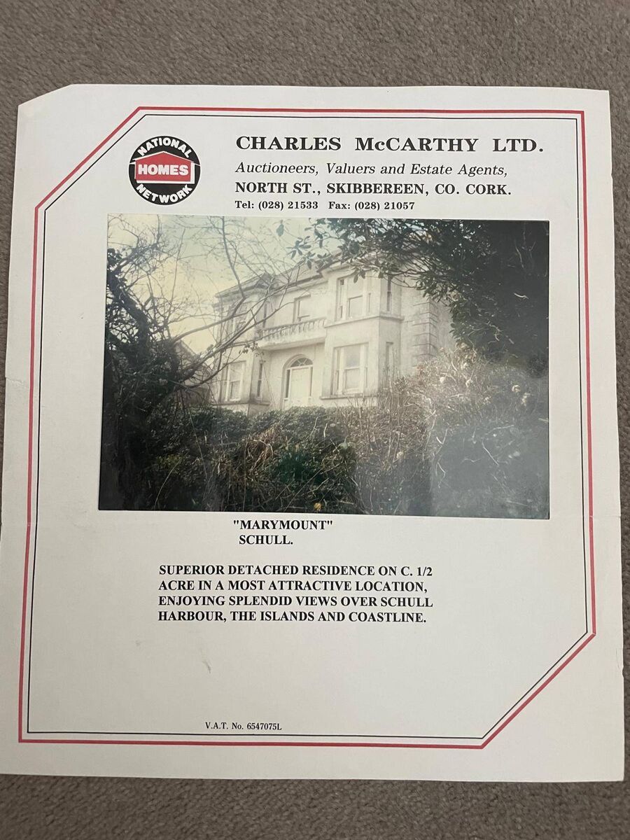 Black and white mover: Ardeen was called Marymount when last sold several decades ago