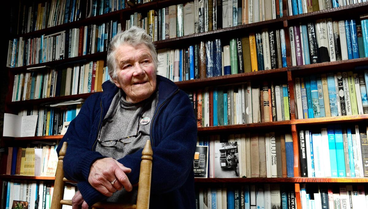 Author Dervla Murphy at her home in Lismore, Co, Waterford in 2014.