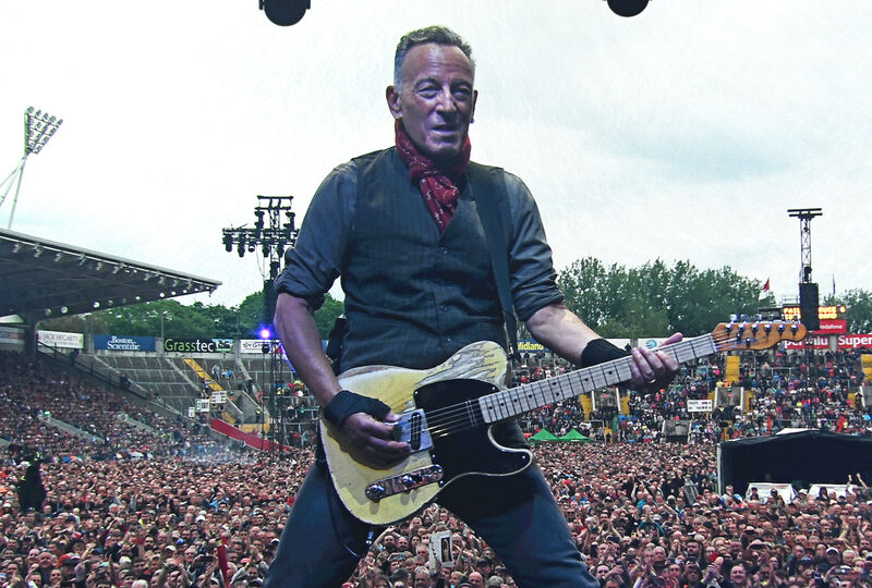 Bruce Springsteen as seen on the big screen at Páirc Uí Chaoimh, Cork. Picture: Eddie O'Hare