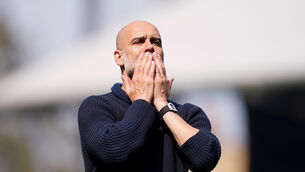 <p>DOMINANT... YET BORING? Manchester City manager Pep Guardiola.</p>