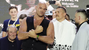 <p class="contextmenu internal_Caption">NATURAL TALENT: Tyson Fury, left, has a clear advantage on Oleksandr Usyk , right, in the size department but the Ukrainian is the greater natural talent.</p>