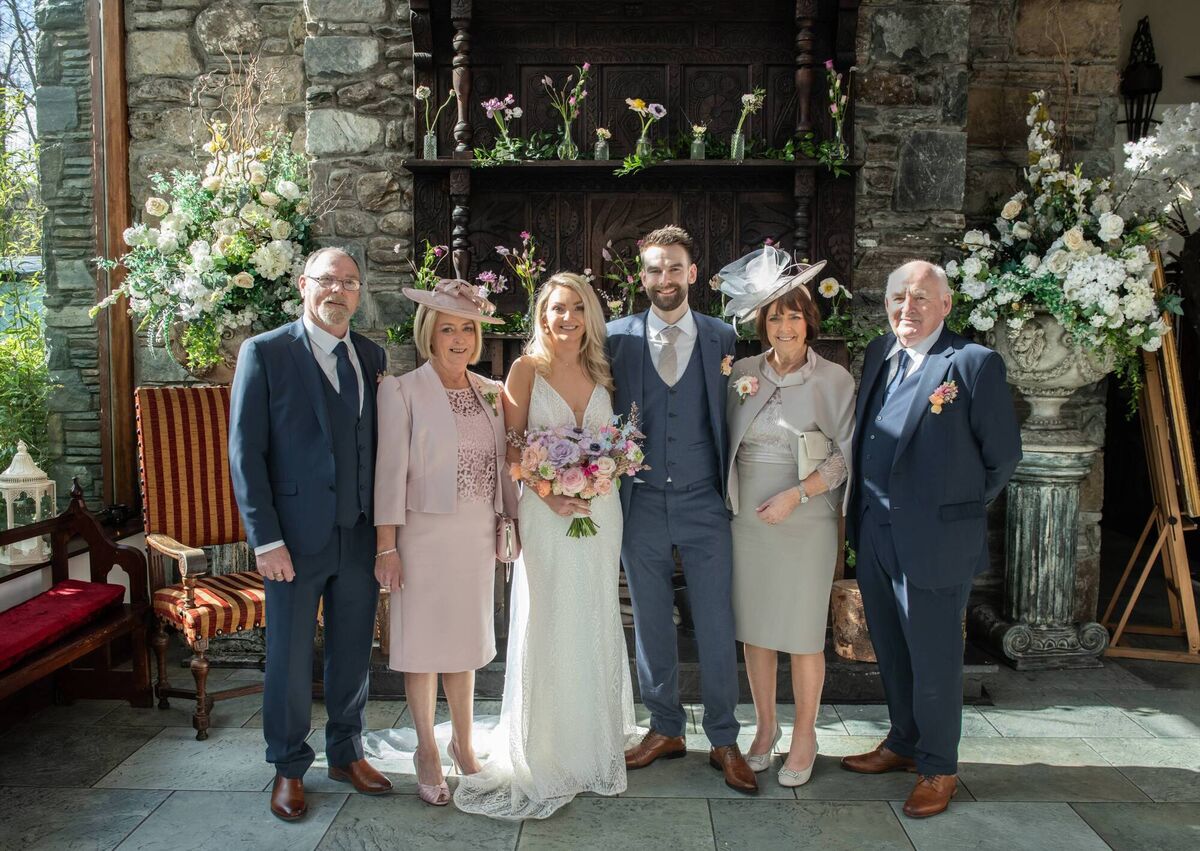 Catríona Crowe and Kevin Grogan with Tina and Philip Crowe and Margaret and Oliver Grogan. Pictures: Micheál O’Sullivan Photography, www.osullivanphotographyirl.com