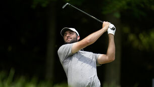 <p>Scottie Scheffler made a poor start to the third round of the US PGA Championship (Jeff Roberson/AP)</p>