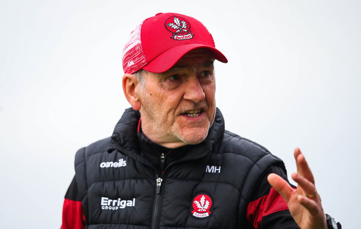 Derry manager Mickey Harte. Pic ©INPHO/Ryan Byrne