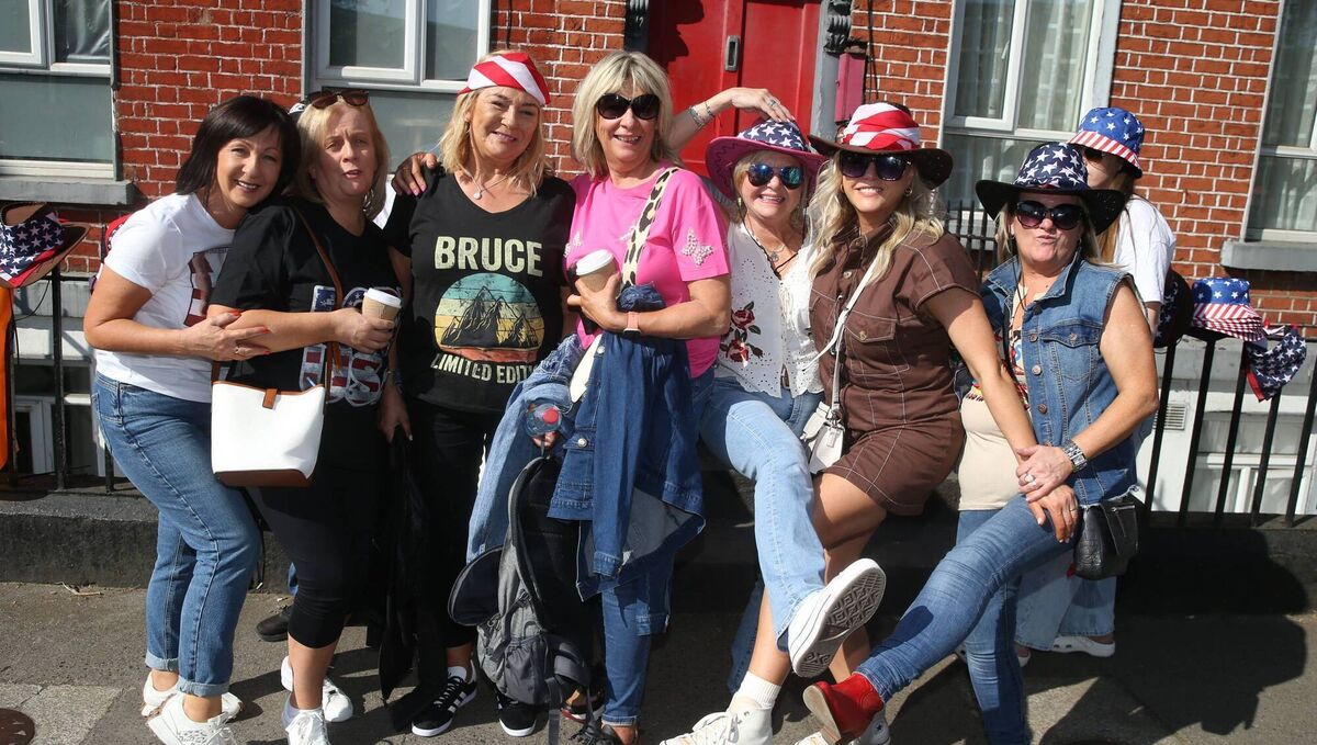 Bruce Springsteen head to Croke Park, Dublin, which was subject to a large delay to get ticket holders into the stadium. Picture: Collins