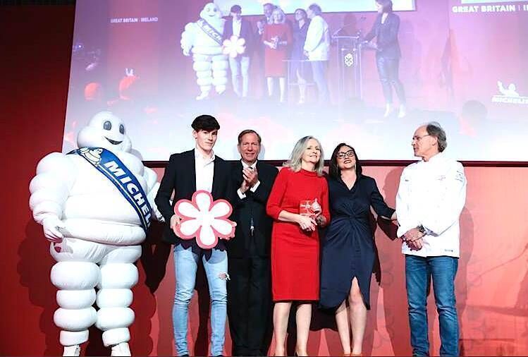 The team from Lisdoonvarna's Wild Honey Inn receiving their 2018 Michelin Star The team from Lisdoonvarna's Wild Honey Inn receiving their 2018 Michelin Star