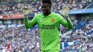 <p>Goalkeeper Andre Onana helped Manchester United end a dismal Premier League season with a win. Pic: Steven Paston/PA</p>