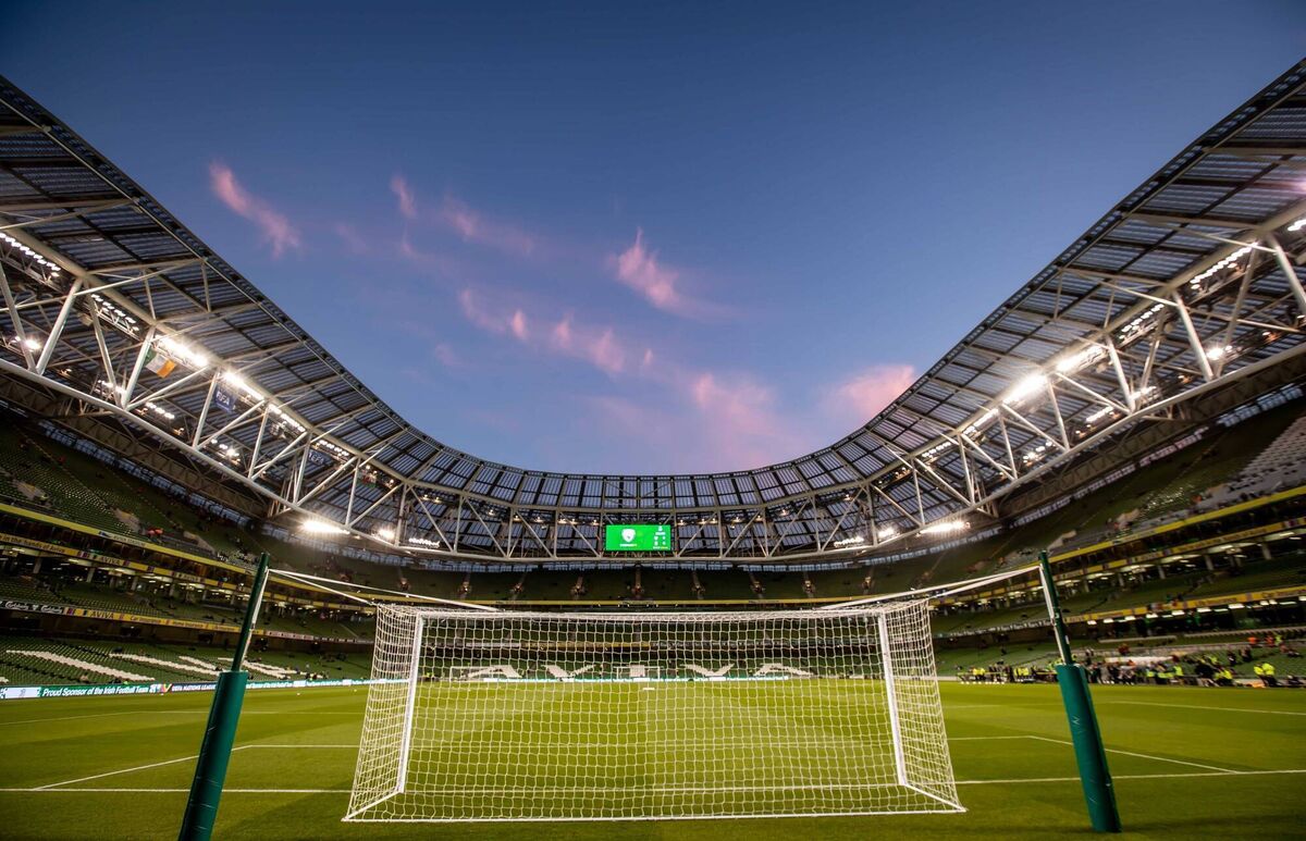 The match kicks off in the Aviva Stadium at 8pm, with turnstiles open from 5pm. Picture: Inpho/Morgan Treacy