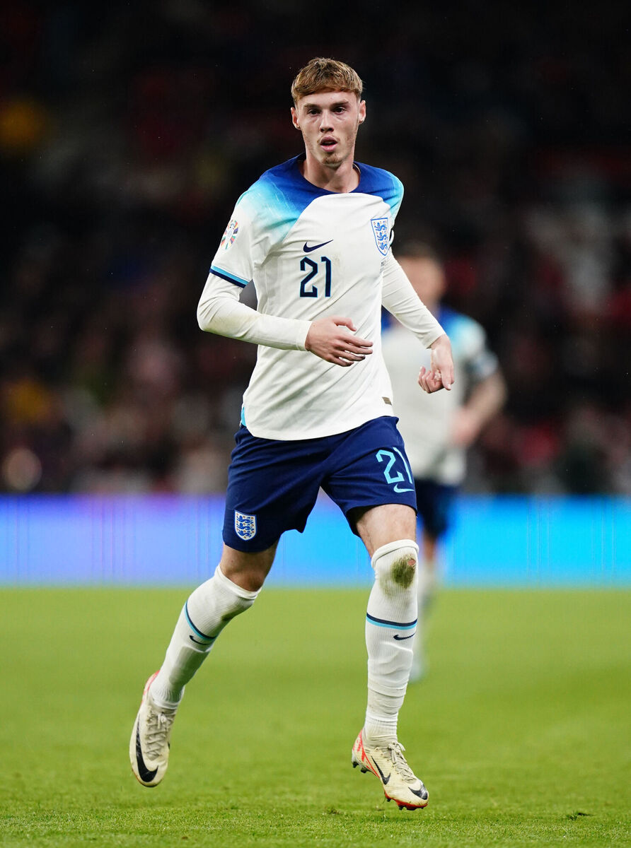 England's Cole Palmer. Southgate has named a 33-strong training squad that has to be cut to a maximum of 26 players by June 7. Photo credit: John Walton/PA Wire.