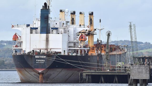 <p>The five men face charges in relation to the seizure of more than 2.2 tonnes of cocaine that was discovered aboard the MV Matthew off the Cork coast in September 2023. Picture Dan Linehan</p>