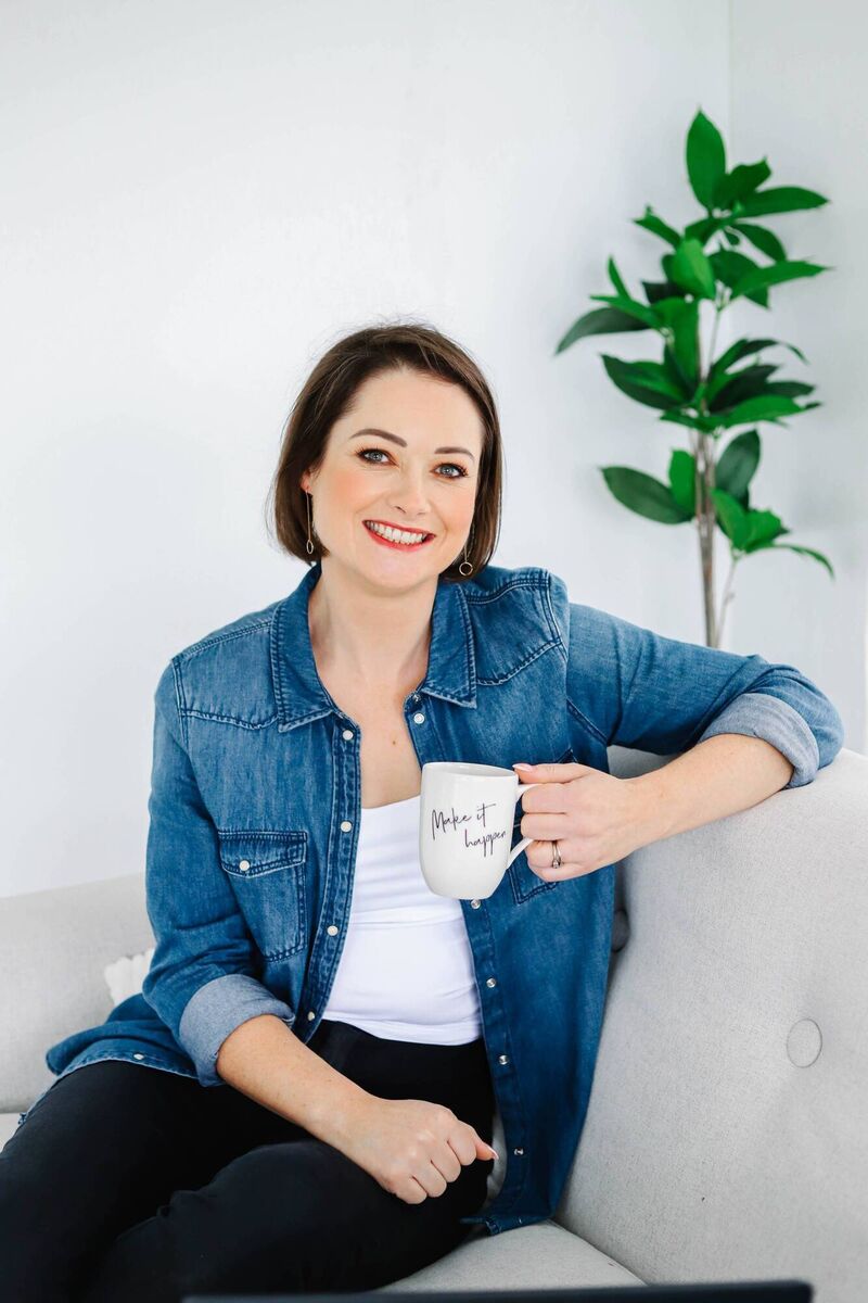 Deirdre Martin taking a break in her busy day.