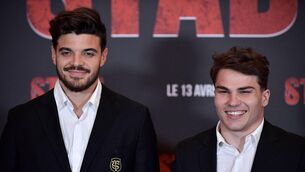 <p>STAR TURNS: Toulouse's stellar half back partnership, Romain Ntamack (L) and Antoine Dupont (R) are back in tandem.</p>