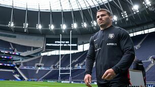 <p>Antoine Dupont during Toulouse's captain's run before the Champions Cup final against Leinster at the Tottenham Hotspur Stadium in London. Photo by Harry Murphy/Sportsfile</p>