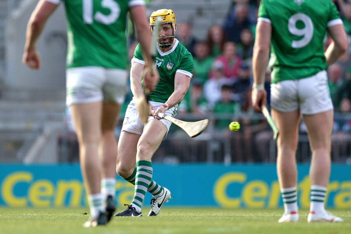 Limerick's Seamus Flanagan scores a goal against Cork. Picture: ©INPHO/Laszlo Geczo Limerick's Seamus Flanagan scores a goal against Cork. Picture: ©INPHO/Laszlo Geczo