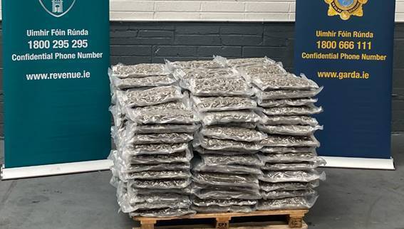 Two arrested after seizure of cannabis worth over €2m