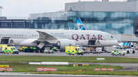 Terrifying turbulence: People sent 'up in the air' during 'roller coaster' jolts to Dublin flight