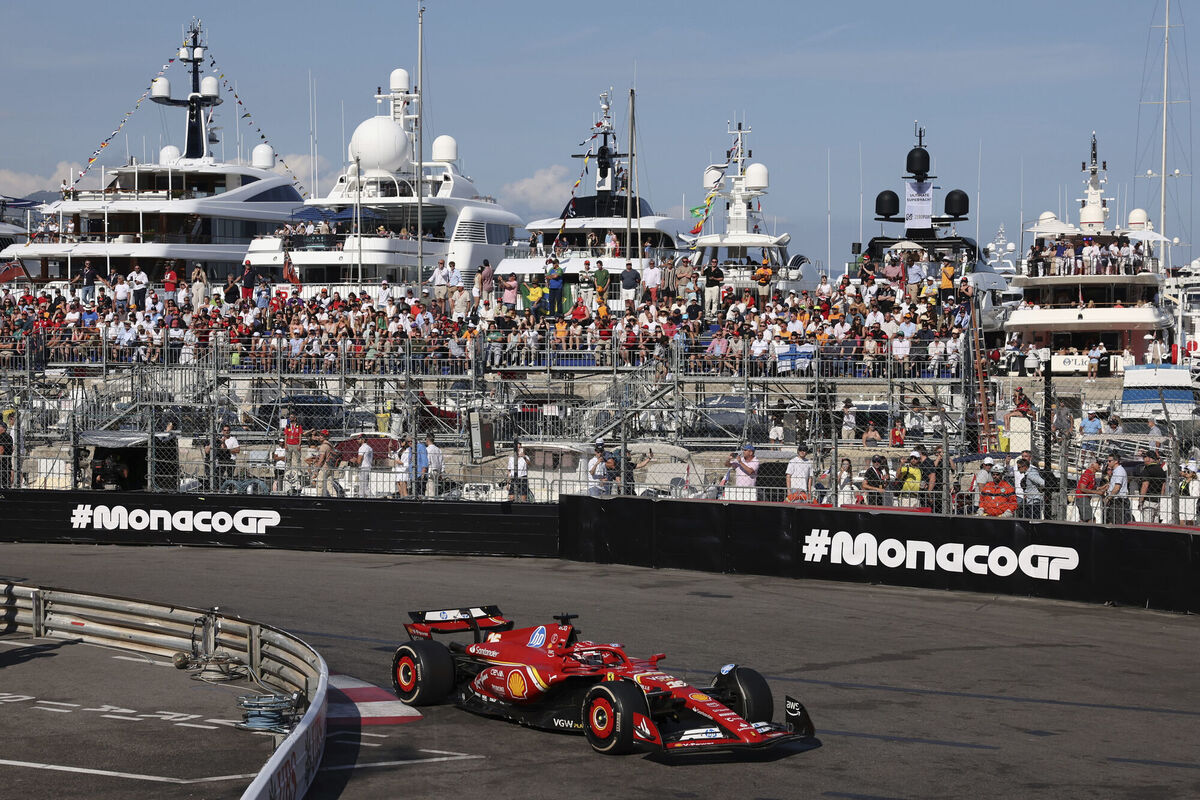Ferrari driver Charles Leclerc of Monaco steers his car during the Formula One Monaco Grand Prix race. Pic credit: Claudia Greco/Pool Photo via AP)
