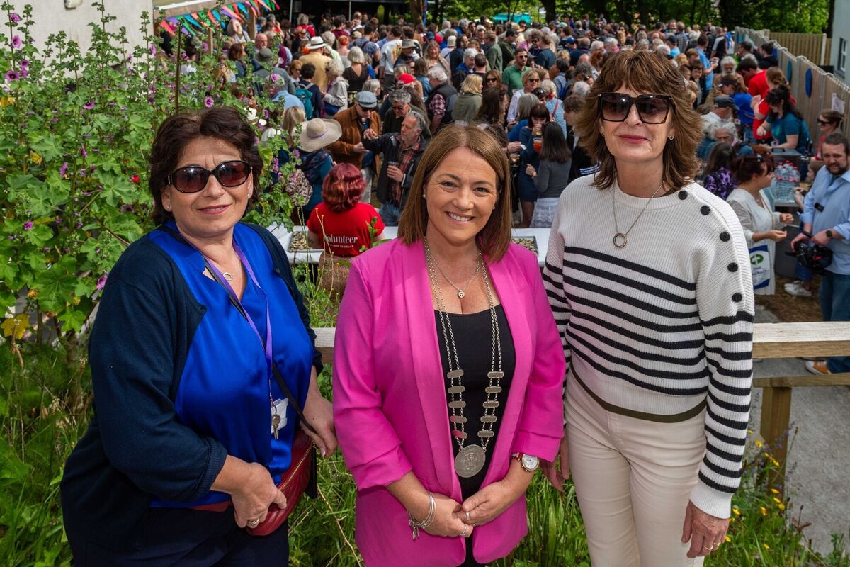 Helen Wells, film festival organising committee; Cllr. Caroline Cronin, County Mayor and Hilary McCarthy, film festival organising committee. Picture: Andy Gibson