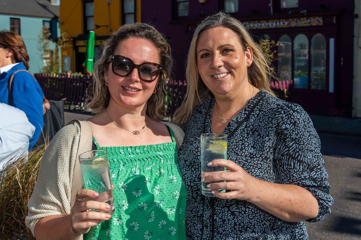Carol O'Sullivan and Karen Sheehan from Schull at the festival. Picture: Andy Gibson
