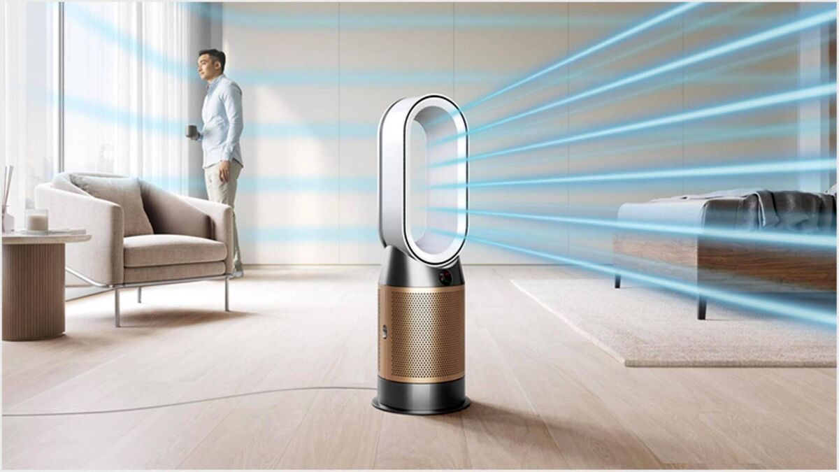 Dyson Purifier Hot and Cool Formaldehyde Purifier Fan Heater (HP09), €749.99, dyson.ie. Dyson Purifier Hot and Cool Formaldehyde Purifier Fan Heater (HP09), €749.99, dyson.ie.
