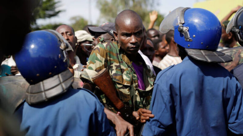 Police vanish from streets during Burundi coup