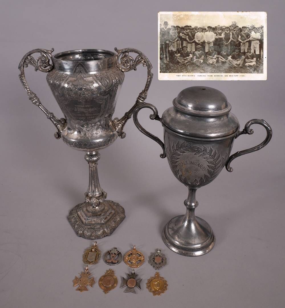 The 1900-1910 medal and cup collection of Ed Hayes.