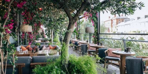 The terrace at the River Lee Hotel The terrace at the River Lee Hotel