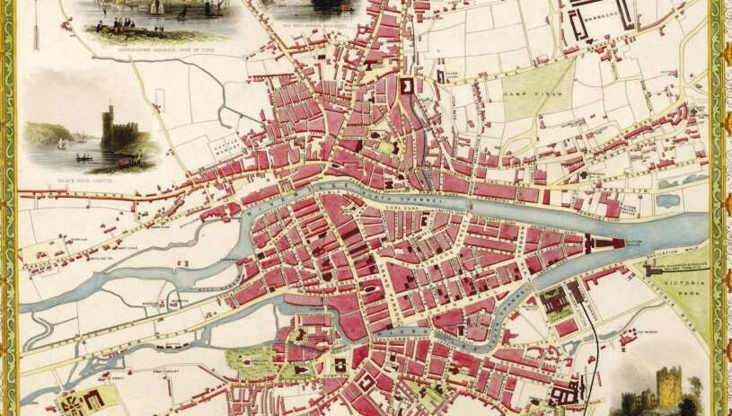 One of the maps in the Irish Historic Towns Atlas, no. 31, Cork/Corcaigh. One of the maps in the Irish Historic Towns Atlas, no. 31, Cork/Corcaigh.