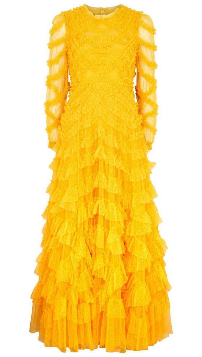 Needle and Thread ‘Lana’ ruffled tulle gown, Harvey Nichols, €551.41