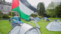 UCC pro-Palestine group refuses to move protest camp for Friday conferrings