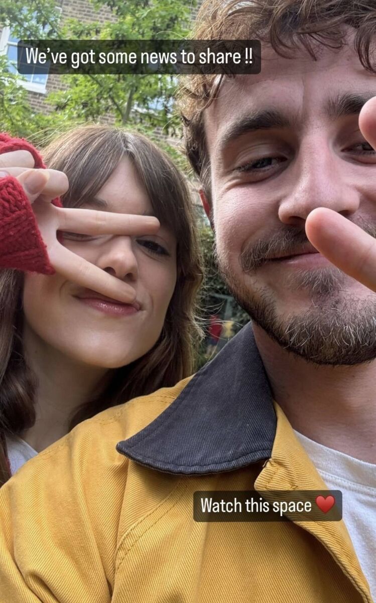 Paul Mescal and Daisy Edgar-Jones tell fans to "watch this space". Picture: Daisy Edgar-Jones via Instagram
