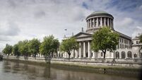 Four Courts Building on the river Liffey in Dublin Ireland