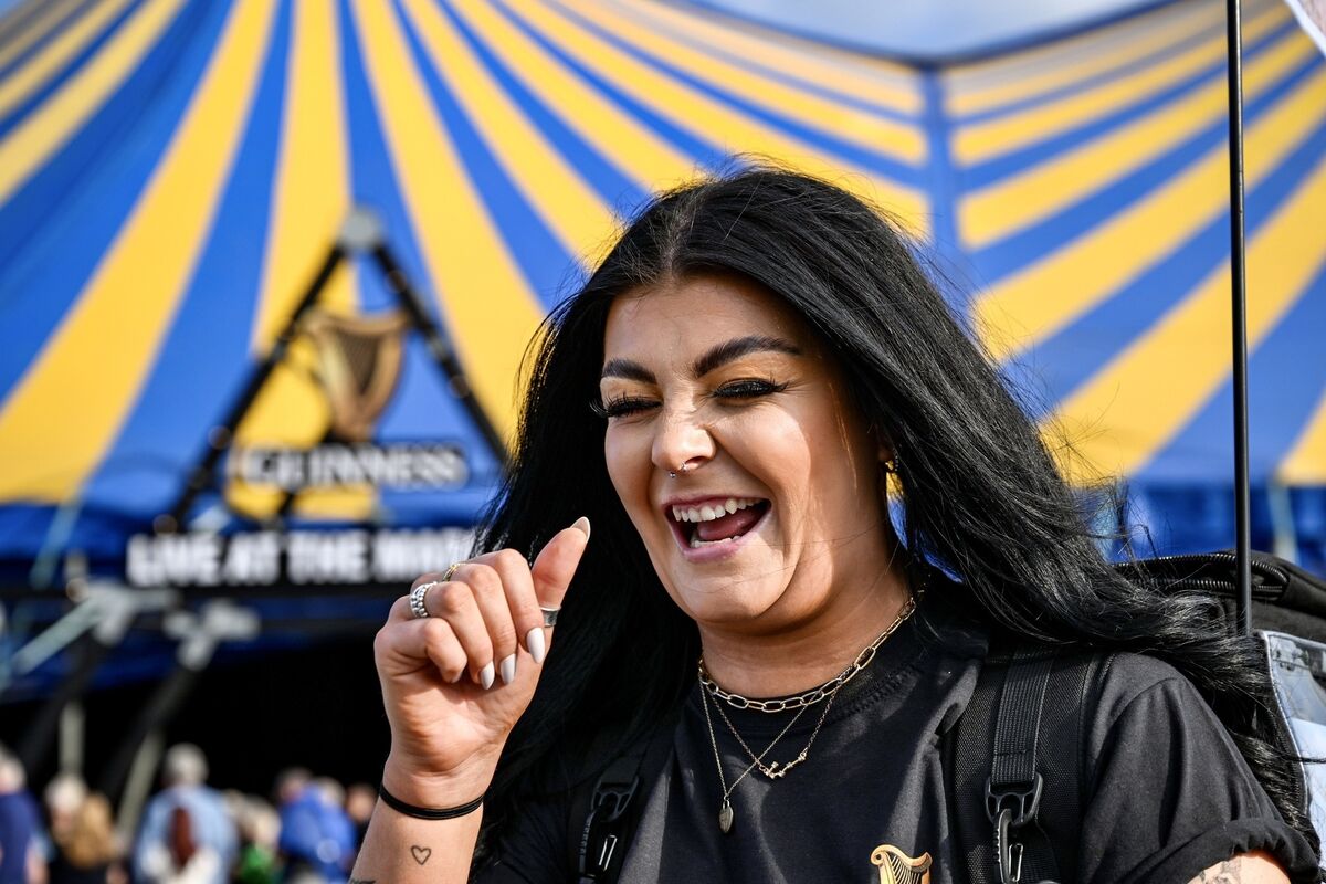 Kate Downey having the laughs before Van Morrison's Live at the Marquee gig. Picture: Chani Anderson Kate Downey having the laughs before Van Morrison's Live at the Marquee gig. Picture: Chani Anderson