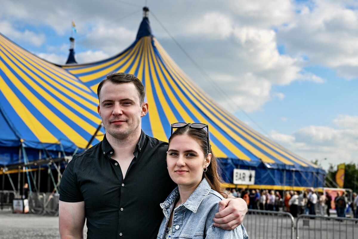 Ryan O’Driscoll, Blackrock, and Sara Gotiwska, Poland, at Live at the Marquee before Van Morrison's concert on Friday. Picture: Chani Anderson Ryan O’Driscoll, Blackrock, and Sara Gotiwska, Poland, at Live at the Marquee before Van Morrison's concert on Friday. Picture: Chani Anderson