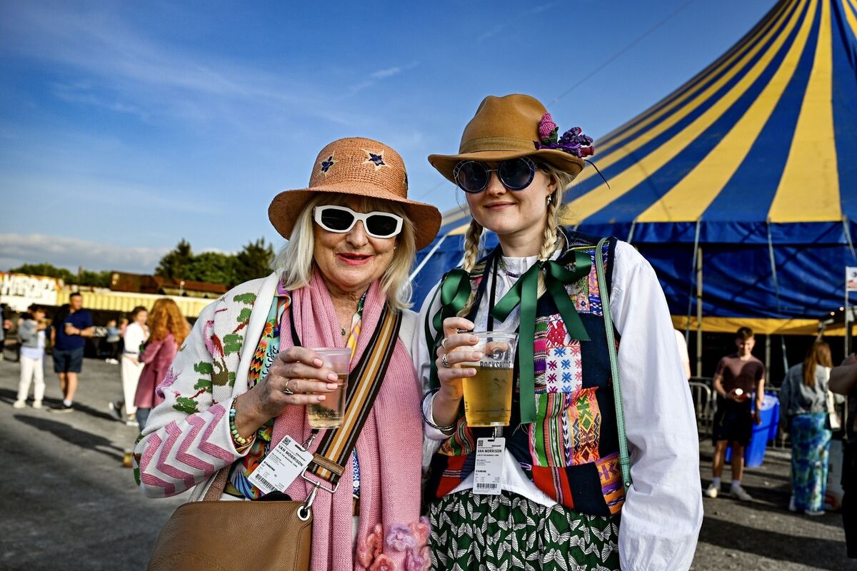 Carmell Quigley with her daughter Alanna Eakin were basking in the sunshine before Van Morrison's set at Live at the Marquee. Picture: Chani Anderson Carmell Quigley with her daughter Alanna Eakin were basking in the sunshine before Van Morrison's set at Live at the Marquee. Picture: Chani Anderson