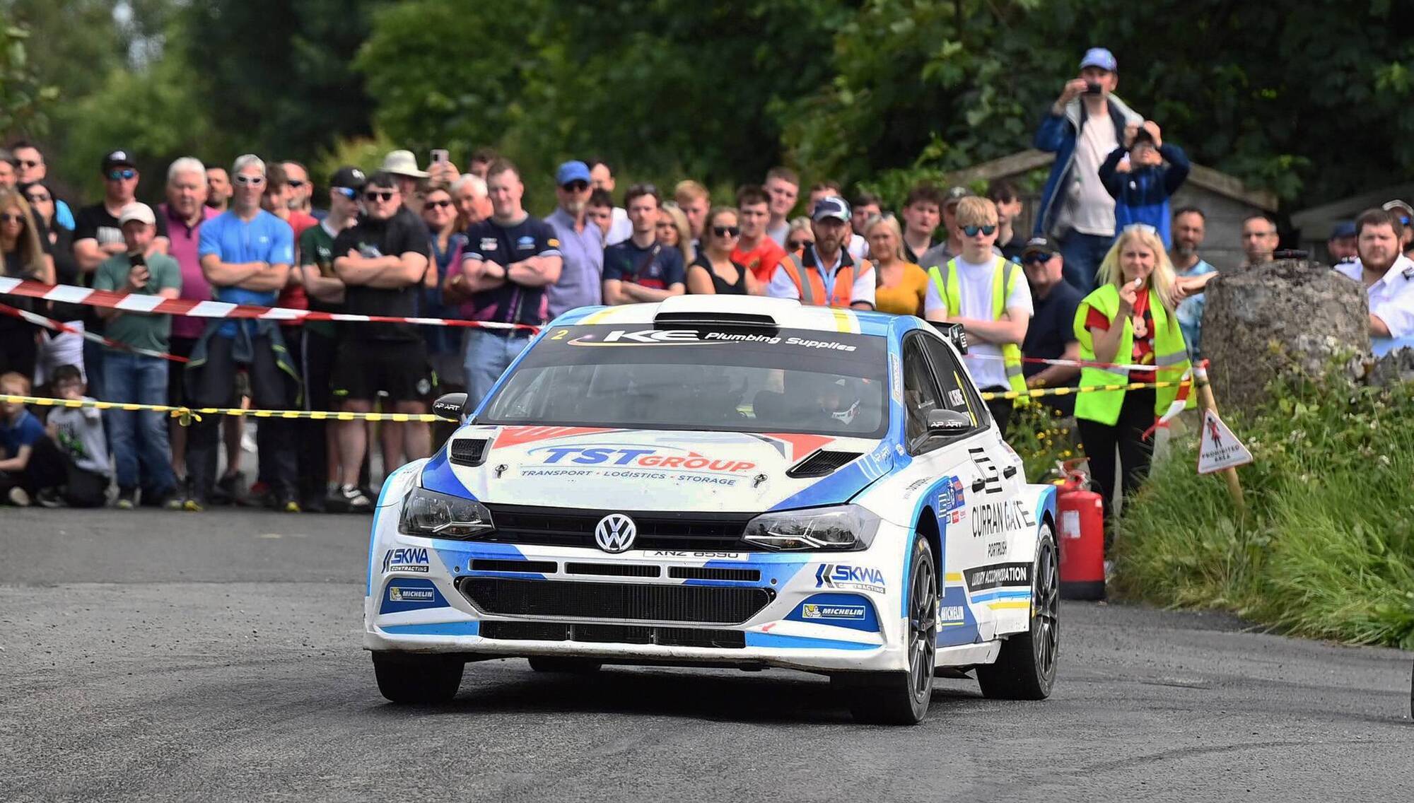 Callum Devine and John Rown claim victory at Circuit of Munster Rally