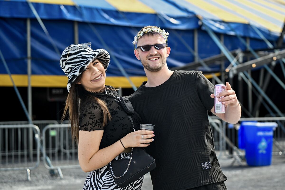 Kelly Murnane and Cian Ainslie pictured before the BICEP gig at Live at the Marquee on Sunday. Picture Chani Anderson